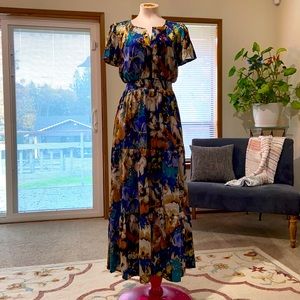 Nicole Miller watercolor dress